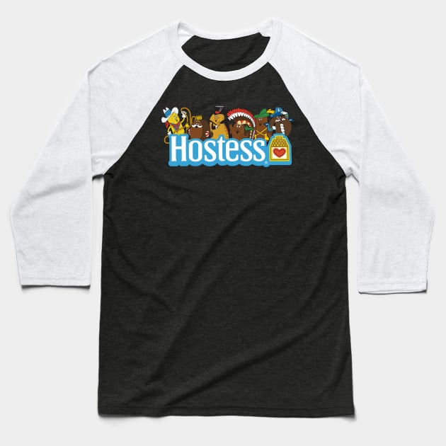 Hostess Baseball T-Shirt by Chewbaccadoll